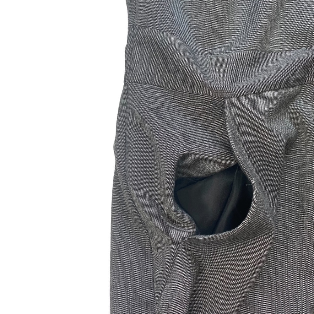 GAP Dark Gray Sleeveless V-Neck Sheath Dress Fully Lined With Pockets EUC Size 8 - Picture 5 of 10